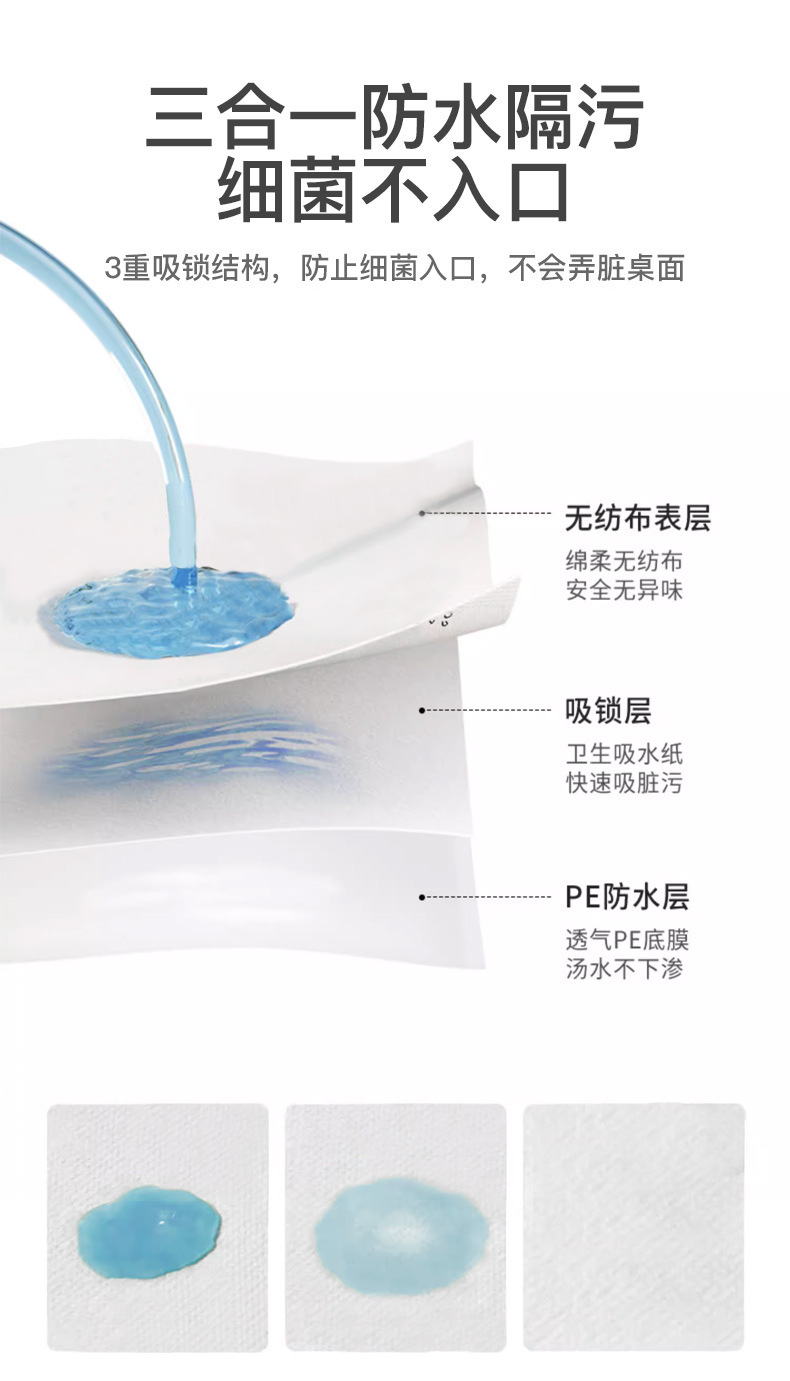 婴幼儿一次性餐垫家用外出防油儿童桌垫免洗日抛一次性用餐桌垫