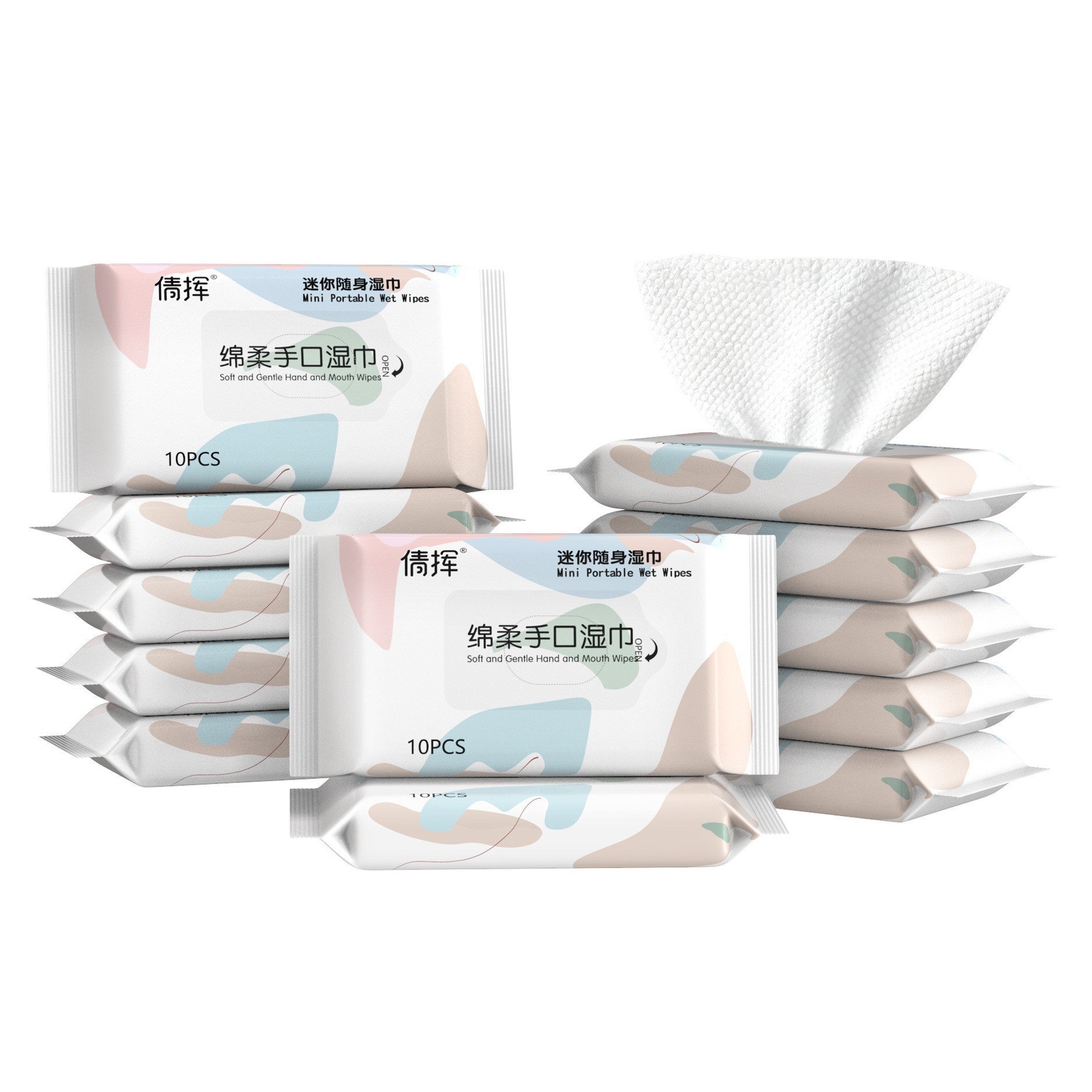 Soft Hand and Mouth Wipes (10 Pieces per Pack)