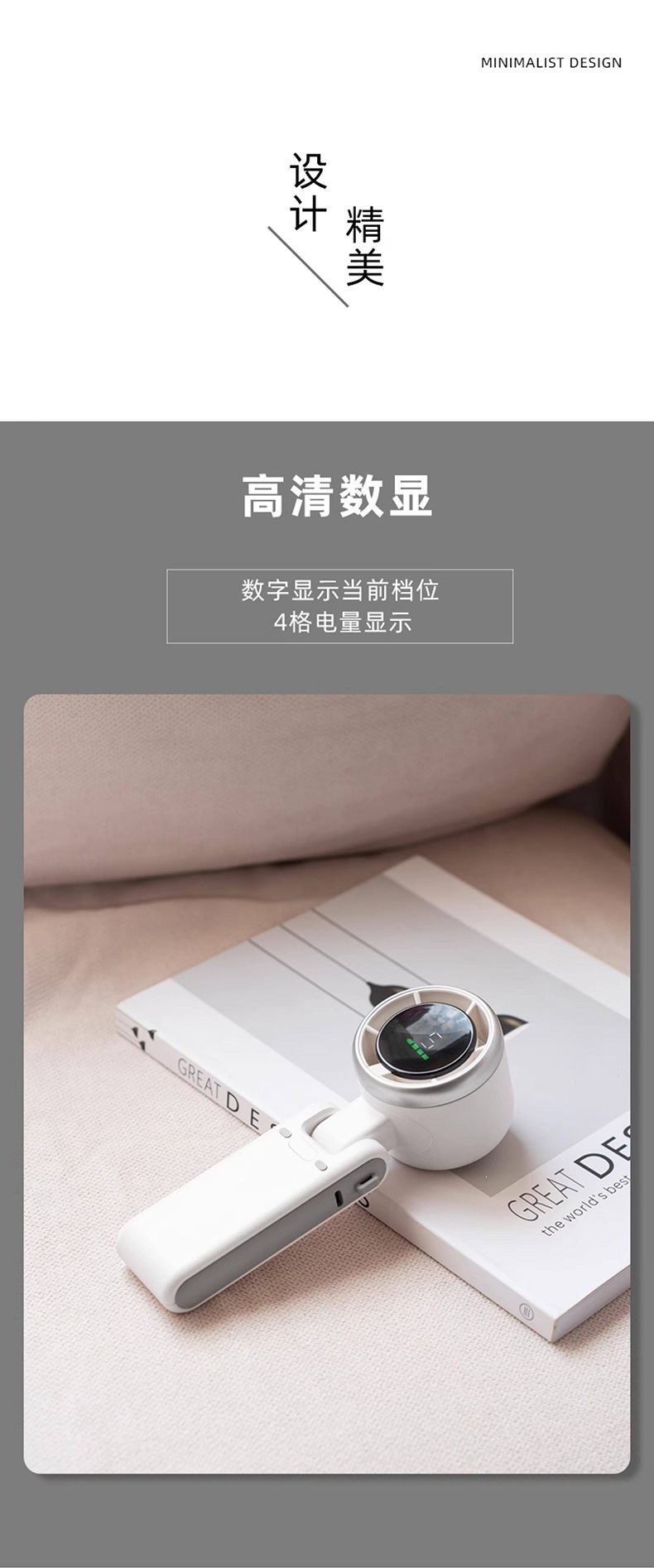 小风扇涡轮折叠挂脖桌面小型迷你电风扇usb充电款便携式五档调速