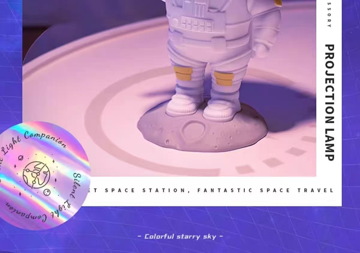 跨界爆款氛围灯USB站姿宇航员星空投影灯儿童房装饰多功能小夜灯