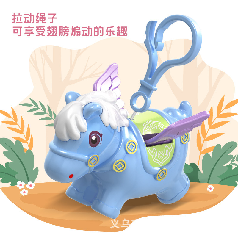 抖音同款 解压小飞豚飞天拉线小飞猪玩具卡皮巴拉钥匙扣 情侣挂件
