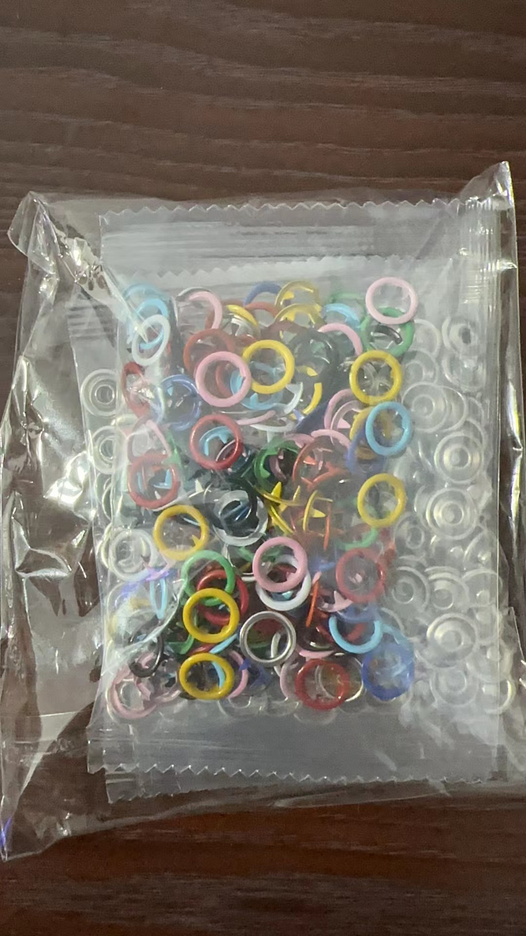 Color bag with 50 buttons