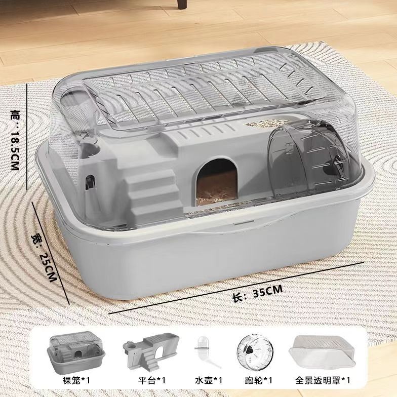 Send Oversized 12cm Running Wheel + Grey - Luxury (Send Platform + Running Wheel + Kettle)