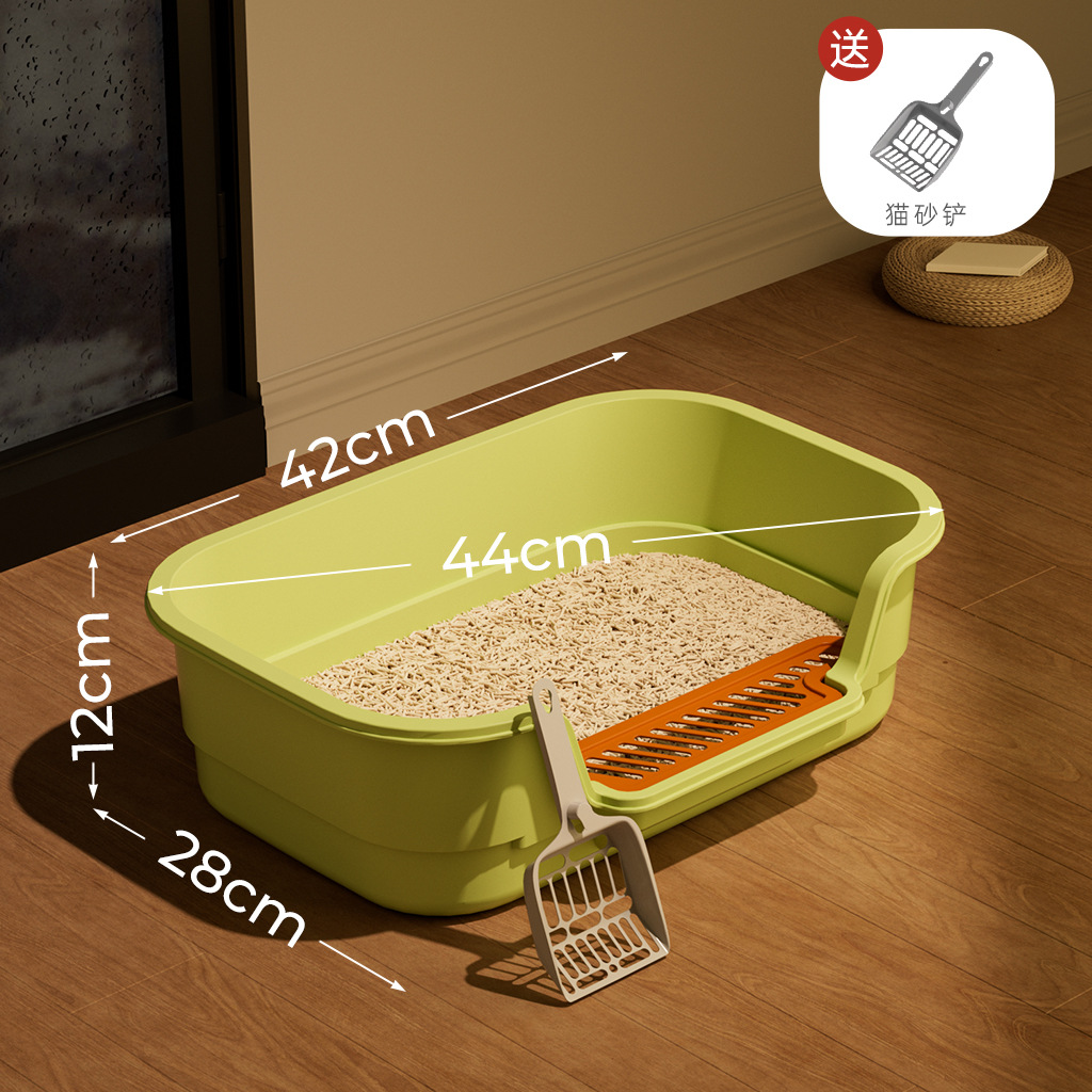 中号猫砂盆【42CM森林绿】送猫砂铲+宠物用品