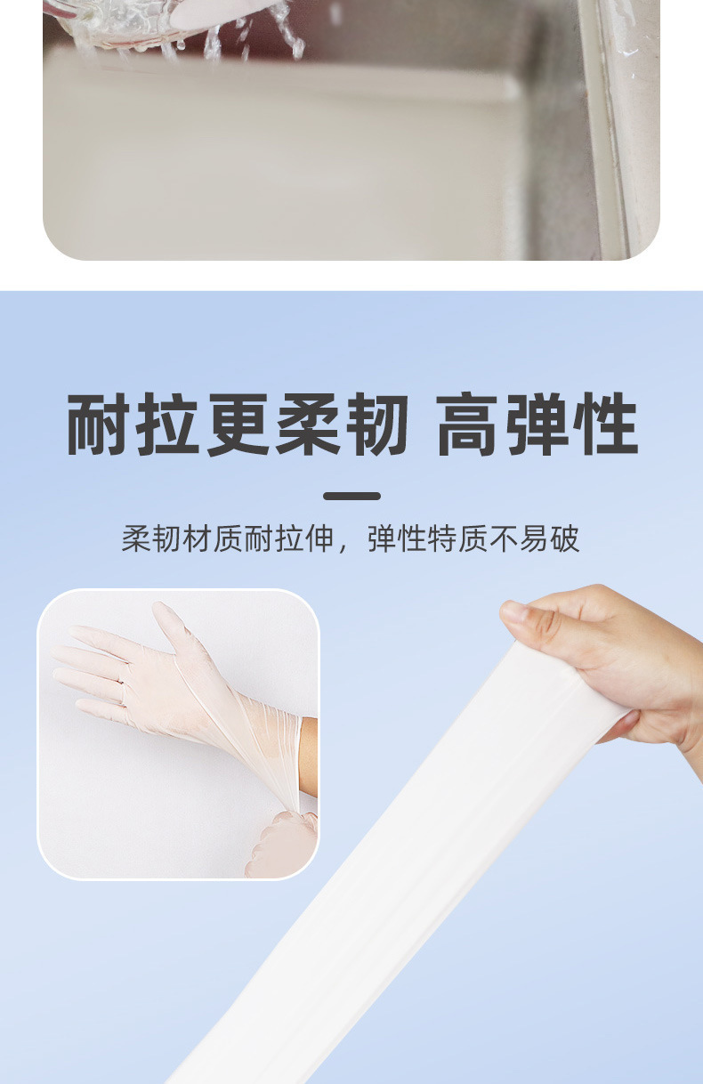 丁腈一次性手套食品级劳保清洁手套耐用型厨房清洁手套做菜做饭用