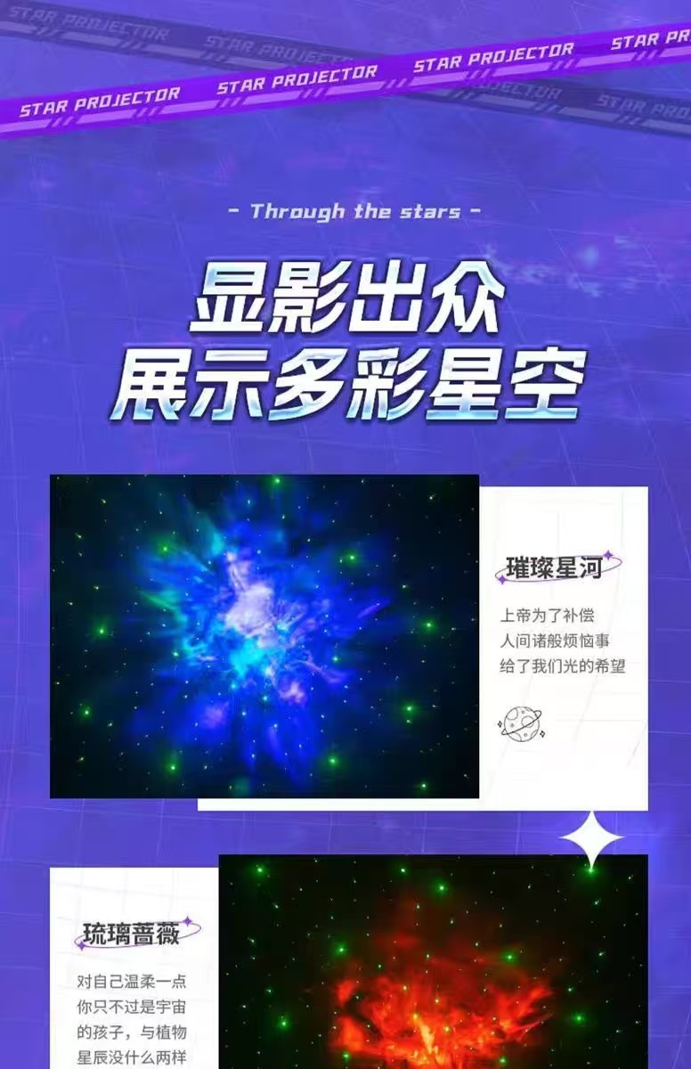 跨界爆款氛围灯USB站姿宇航员星空投影灯儿童房装饰多功能小夜灯