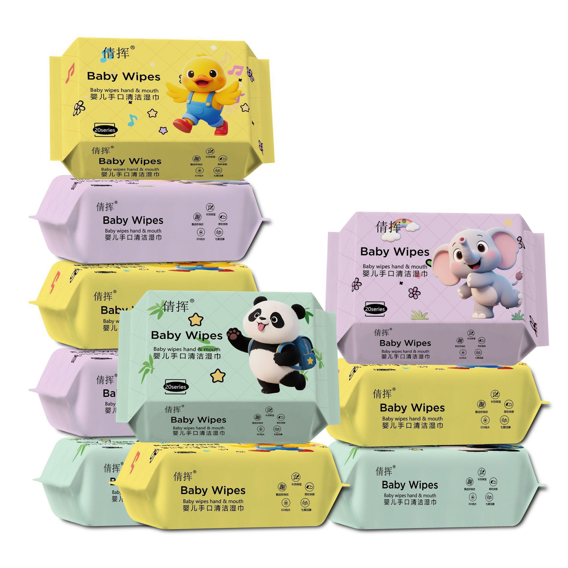 Cartoon pattern (20 pieces per pack)