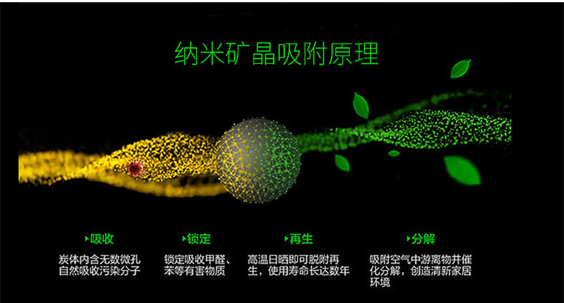 竹炭包汽车用新车除甲醛除异味车载碳包纳米矿晶车内去味活性炭包