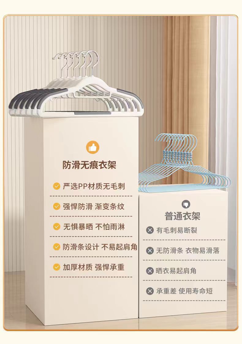 衣架家用挂衣晾衣架防滑无痕防肩角架子衣柜挂衣服不起包挂架衣撑