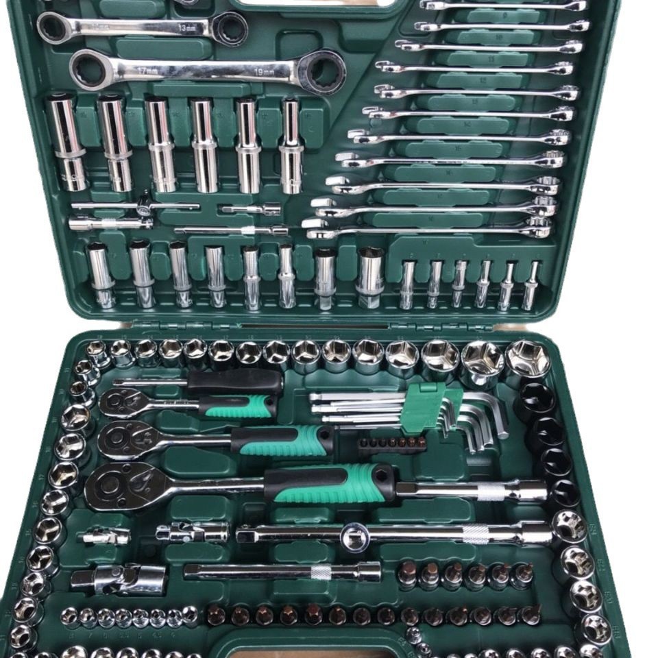 151件套套筒扳手套装万能套管棘轮板手修车 机修组合工具