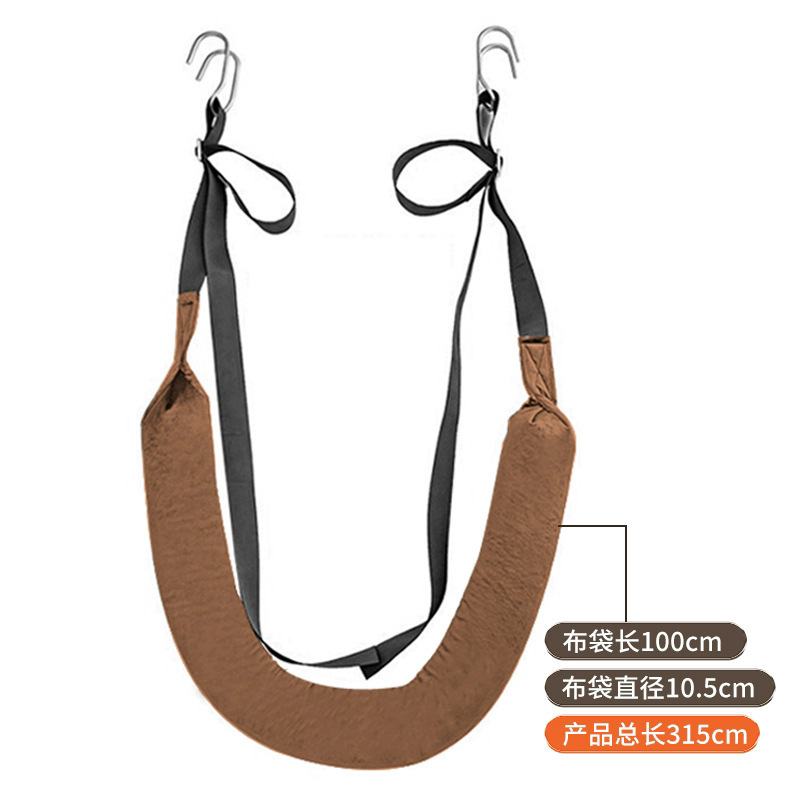 Brown lumbar traction belt hook