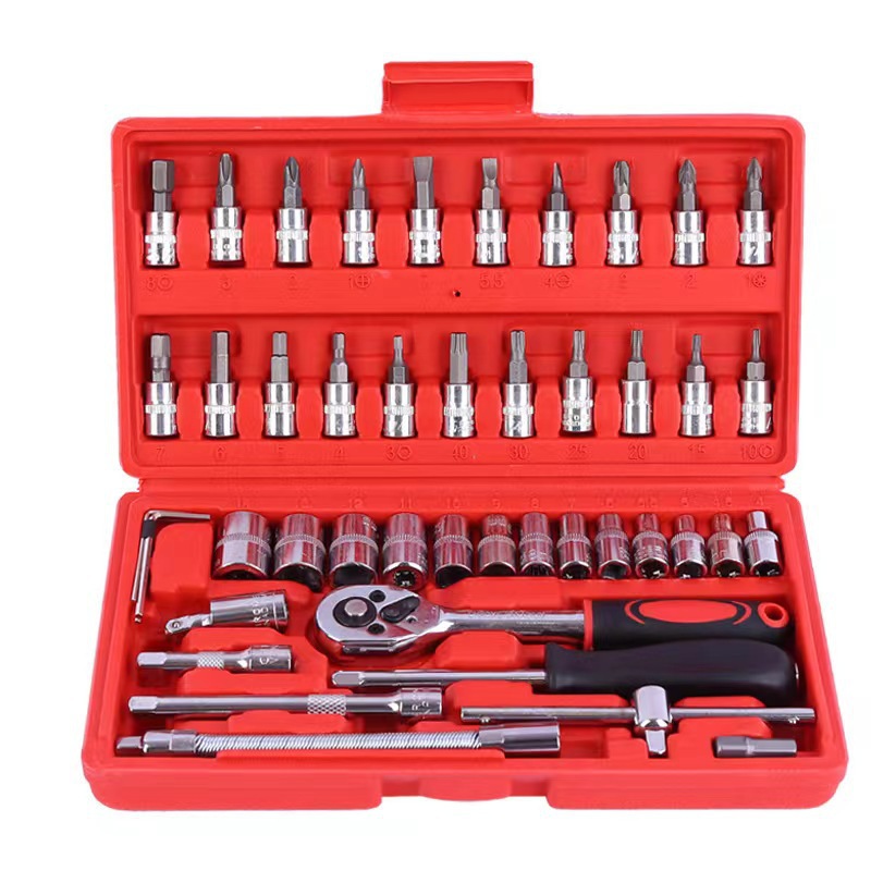 46-piece red set