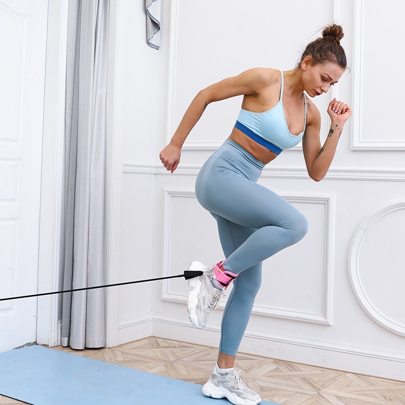 Fitness Ankle Buckle Gantry Leg Cover Leg Strength Trainer Resistance Stretch Rope Hip Exercise Leg Exercise Accessories Tension
