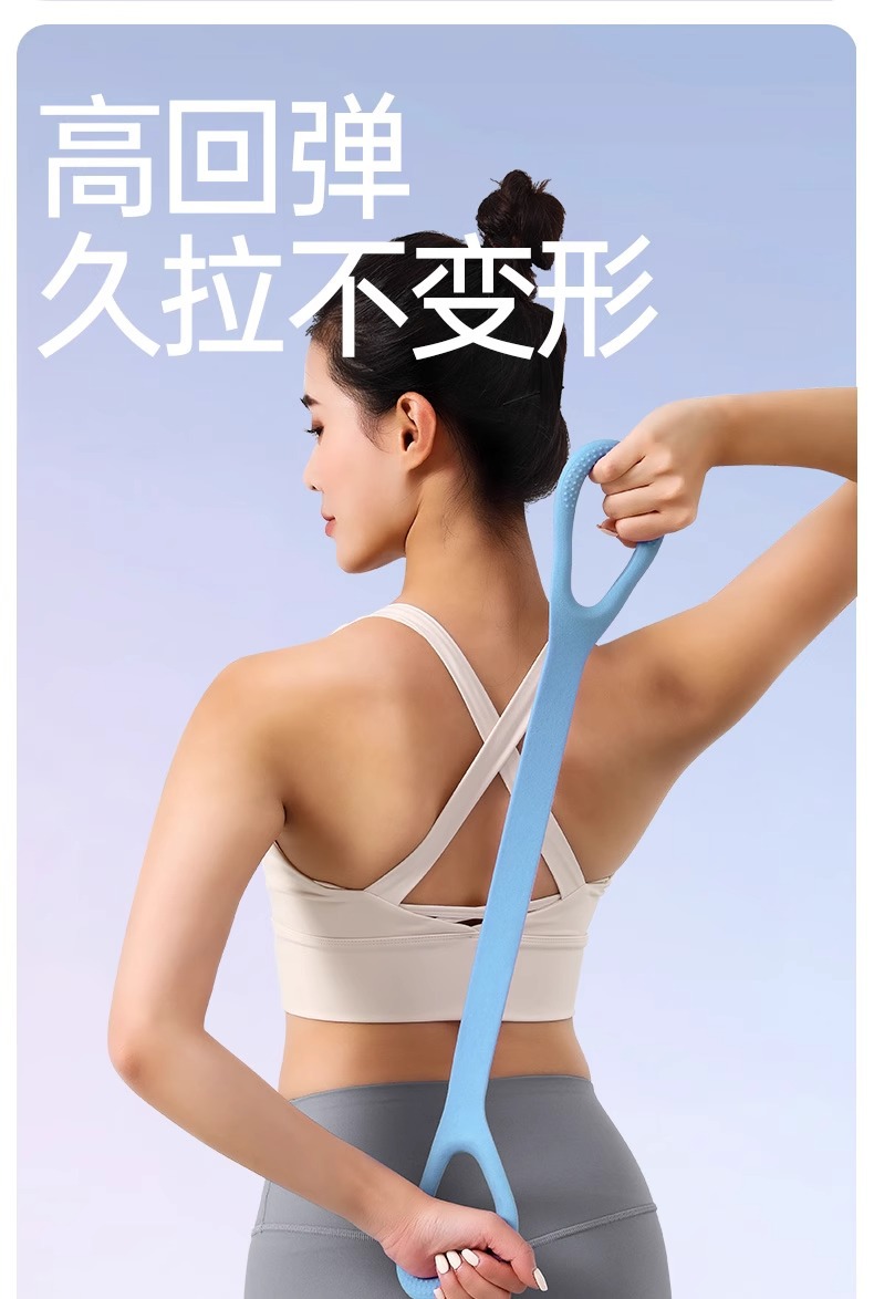 定制外贸拉力器开肩美背神器拉力绳弹力带家用健身女瑜伽拉伸器材