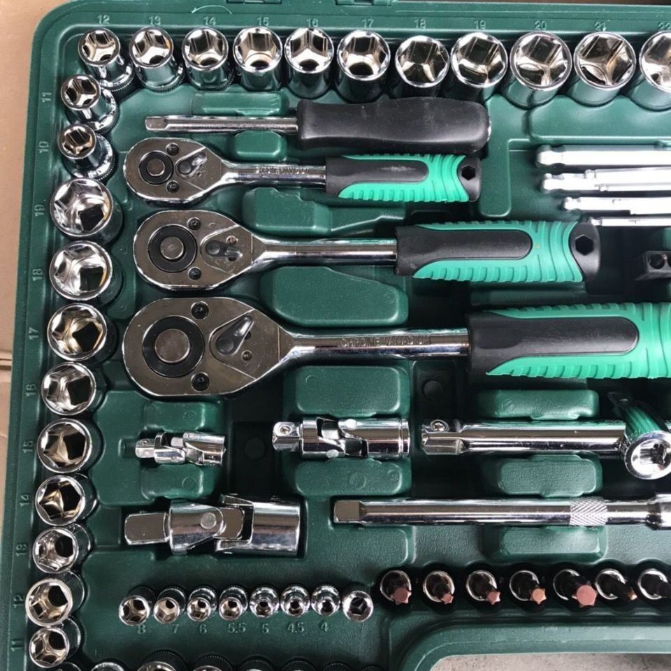 151件套套筒扳手套装万能套管棘轮板手修车 机修组合工具