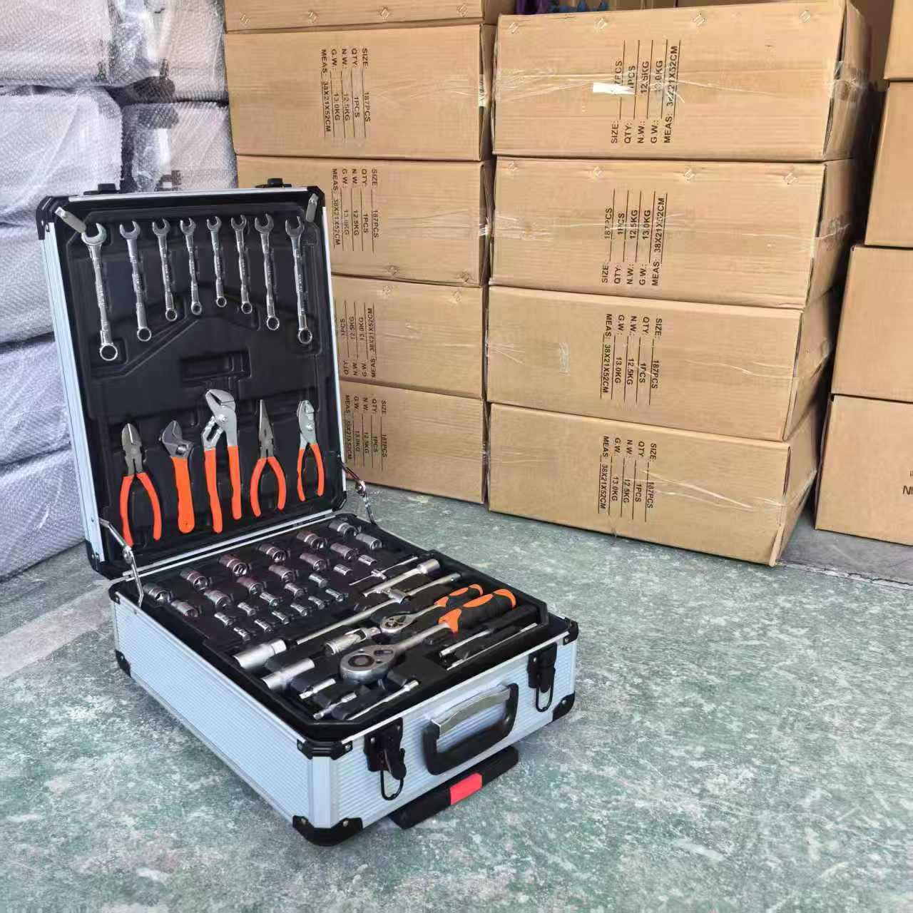 187件套399PC汽修组合套装工具专业汽保车载套筒汽车维修套装