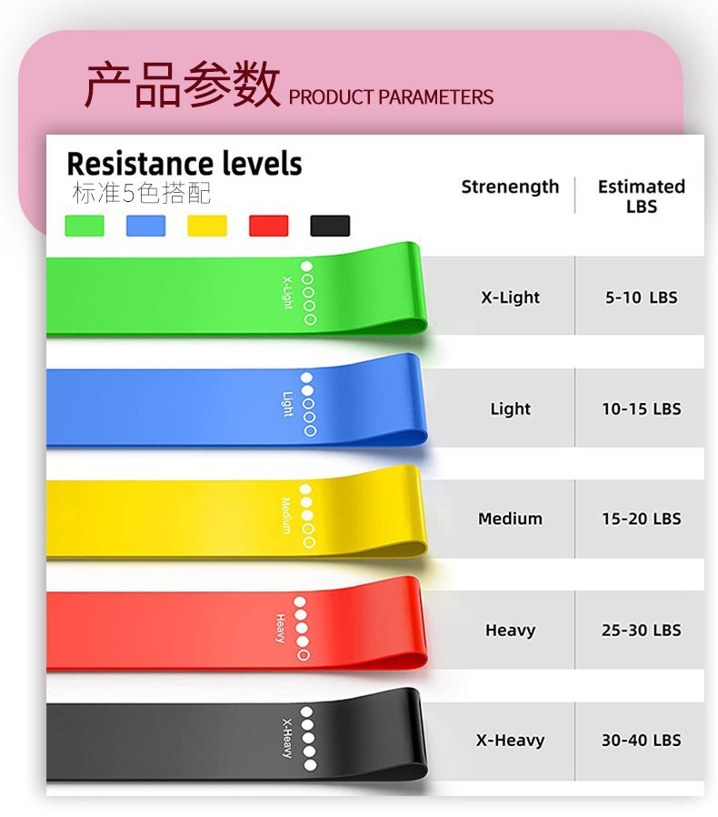 瑜伽拉力带翘臀圈弹力带拉力圈虐臀圈深蹲带拉力器瑜伽辅助阻力圈