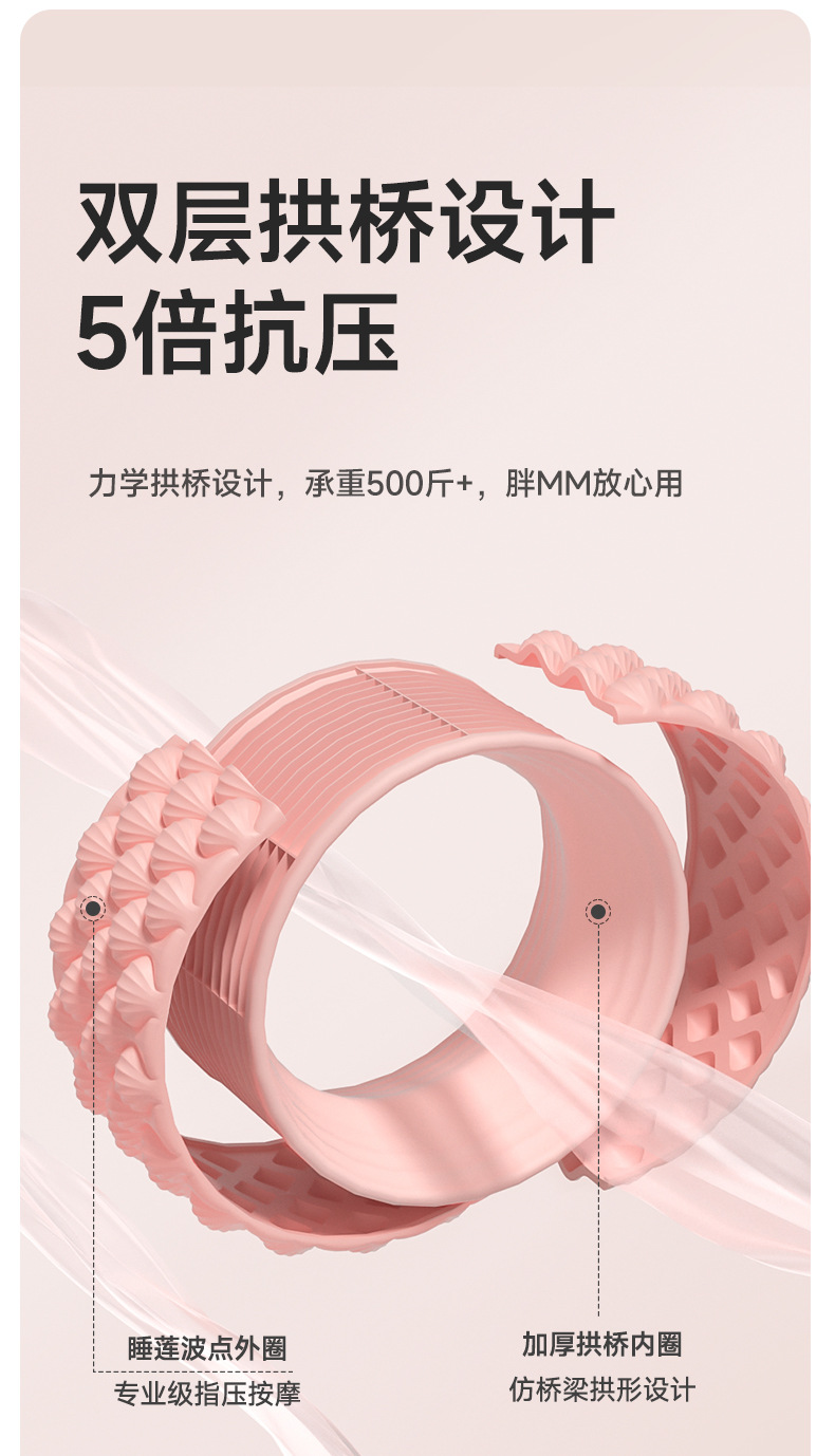 瑜伽垫轮辅助后弯开背神器器材专业练腰健身圈普拉提