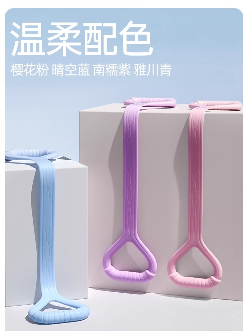 定制外贸拉力器开肩美背神器拉力绳弹力带家用健身女瑜伽拉伸器材