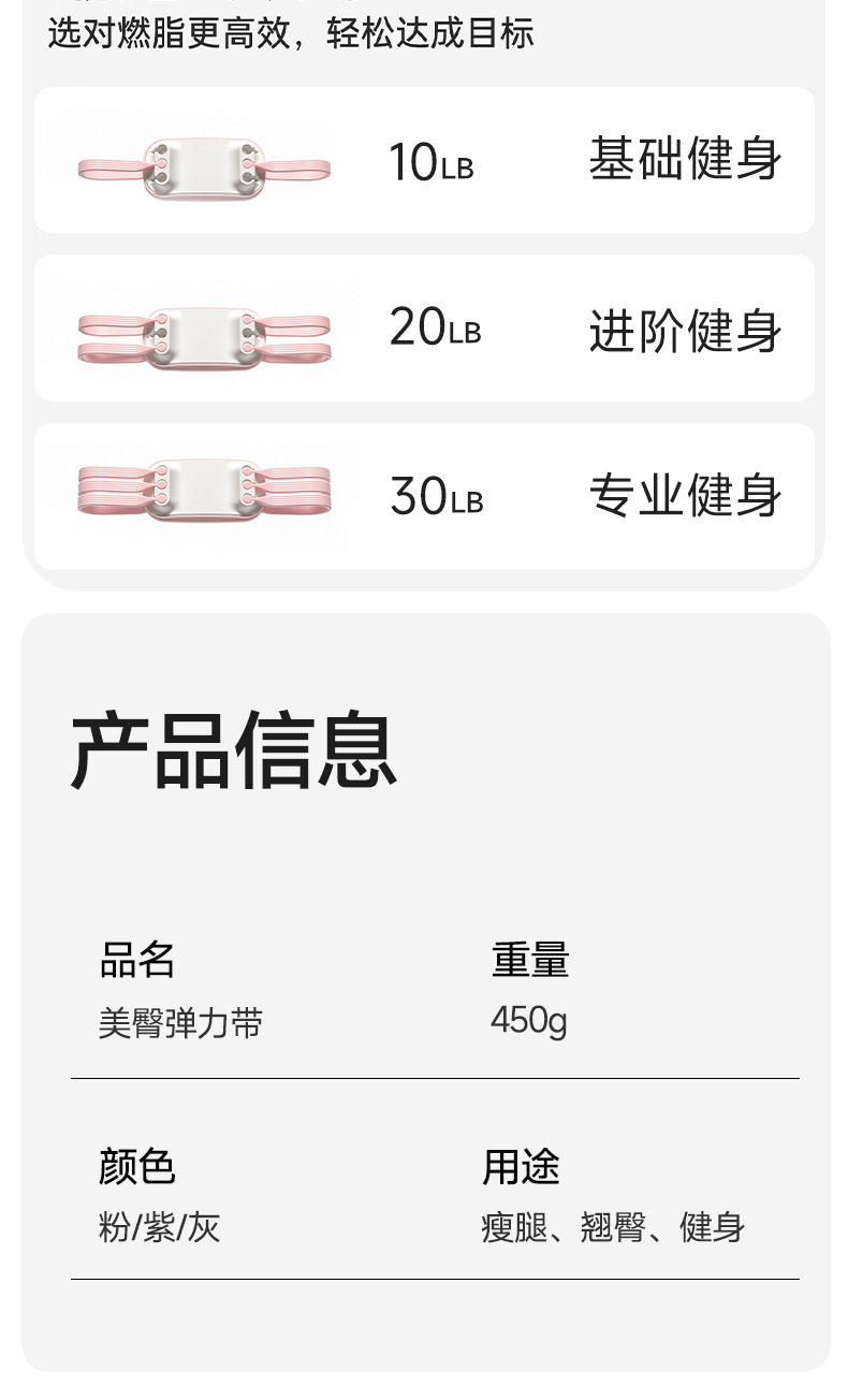翘臀圈训练臀腿部抗阻力弹力带虐臀圈健身高强度加压深蹲运动神器