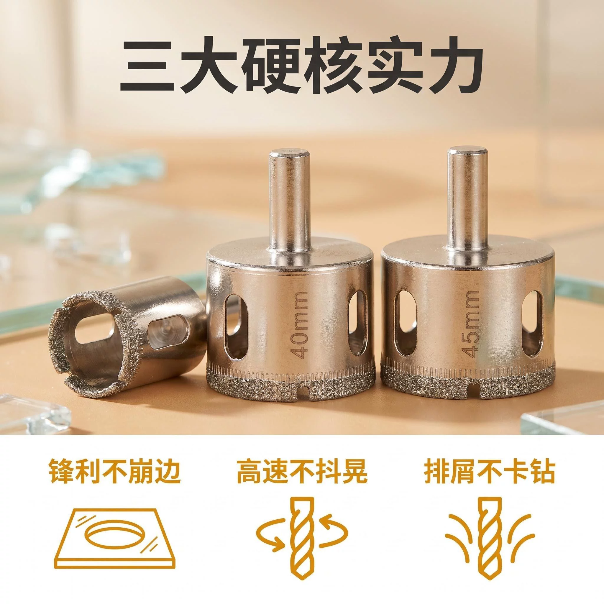 晟工手电钻玻璃钻头瓷砖开孔器钻孔大理石金刚石打孔器陶瓷酒瓶-淘宝网