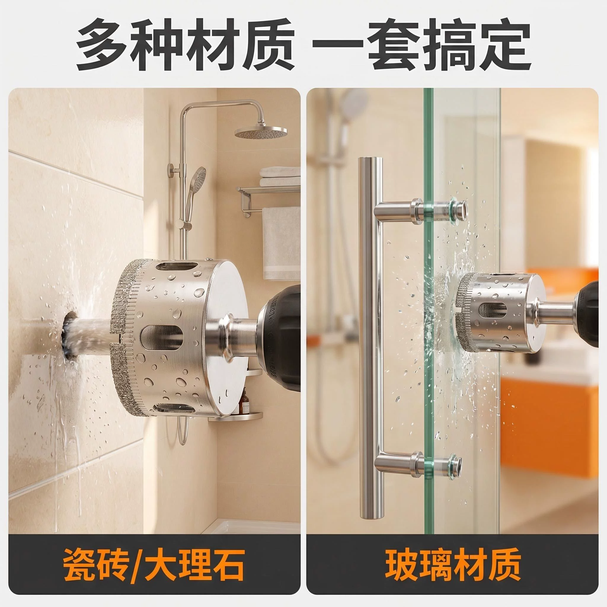 晟工手电钻玻璃钻头瓷砖开孔器钻孔大理石金刚石打孔器陶瓷酒瓶-淘宝网