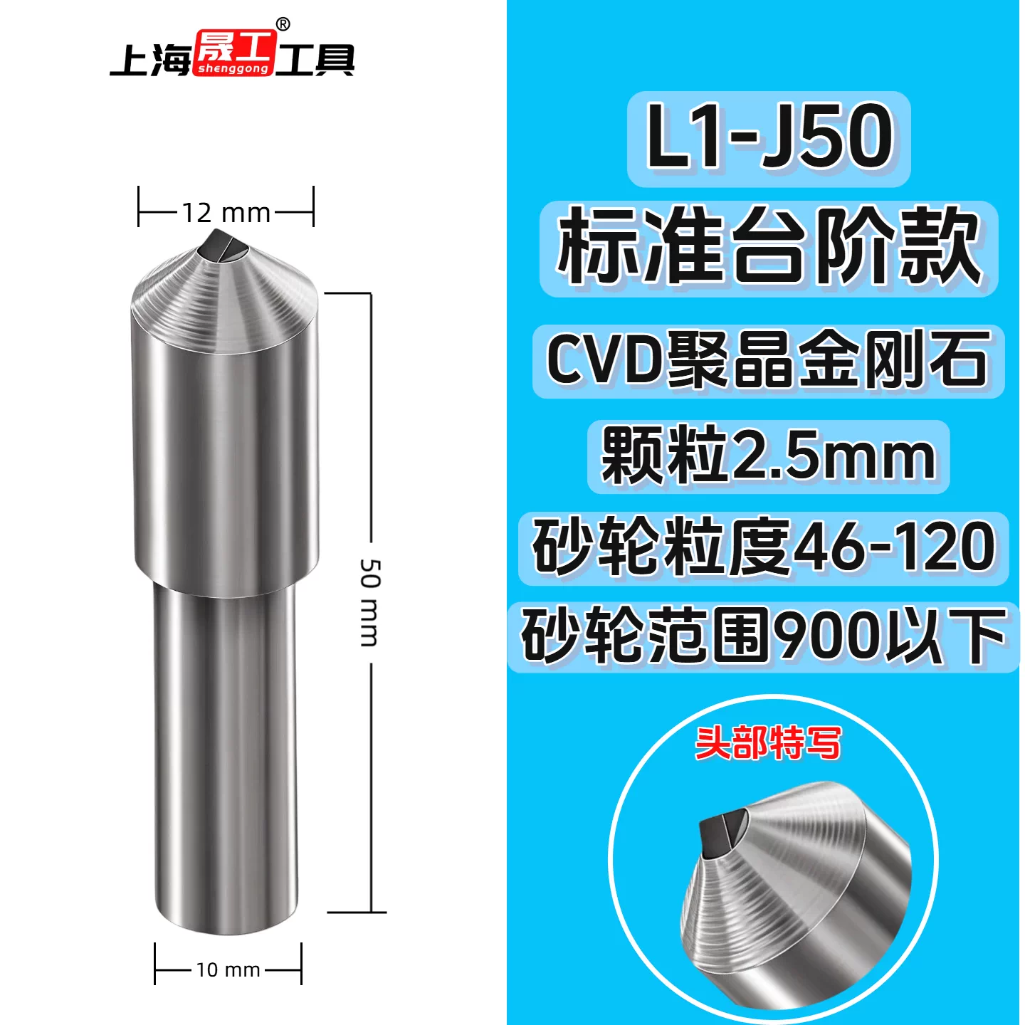 Diamond pen L1-J50 (step model)