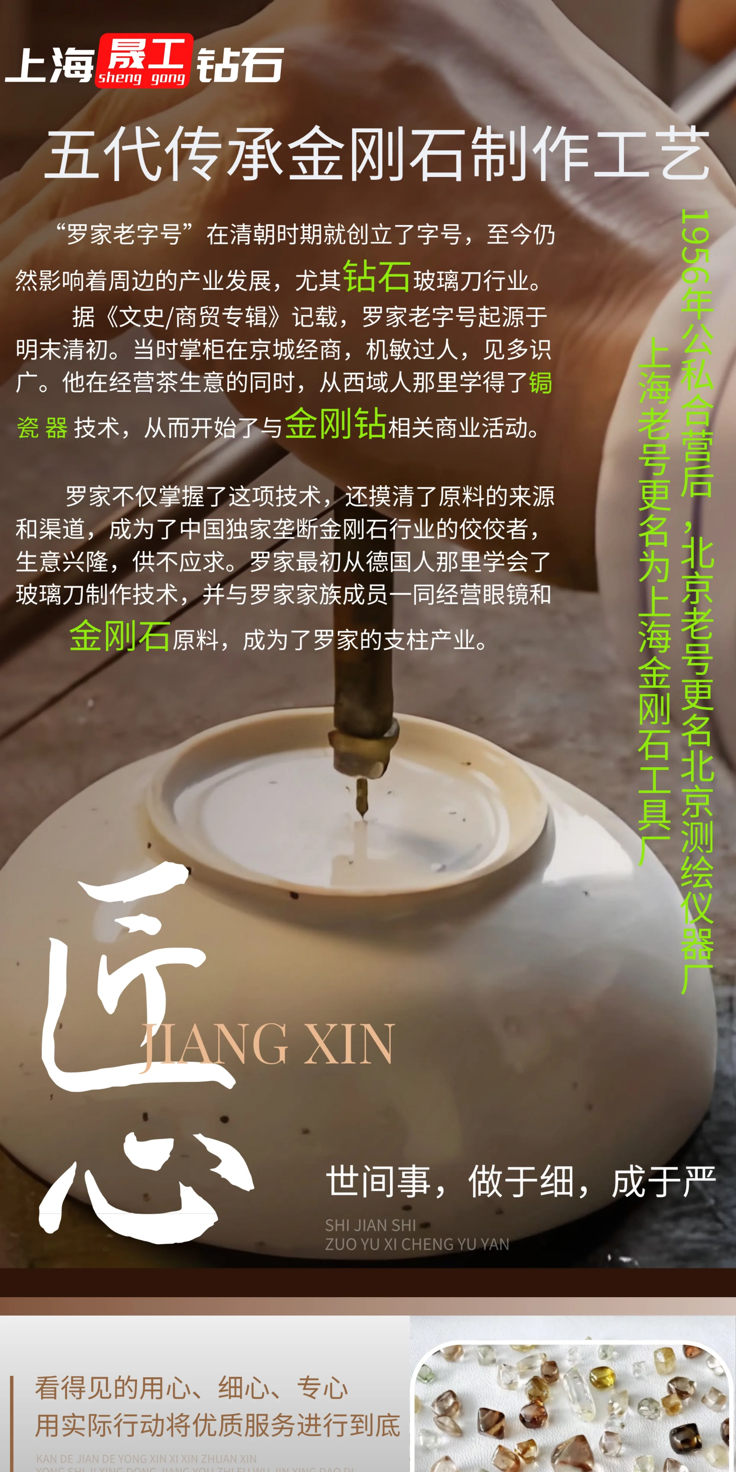 上海晟工金刚石成型刀砂轮台阶修整器外圆磨砂轮金刚笔R角修整笔