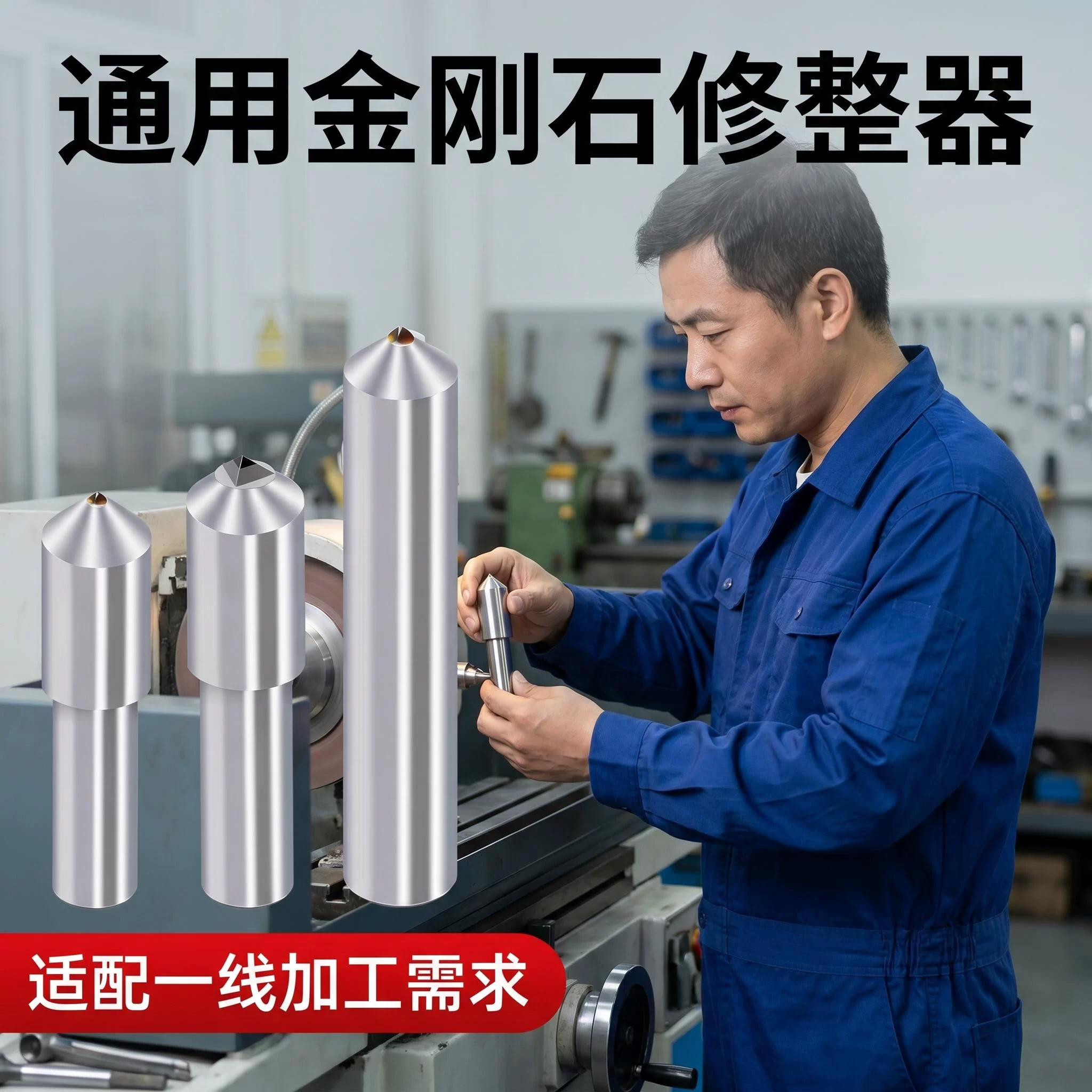 上海晟工钻石修刀金刚笔修整器外圆磨无心平面磨床工具砂轮修整笔