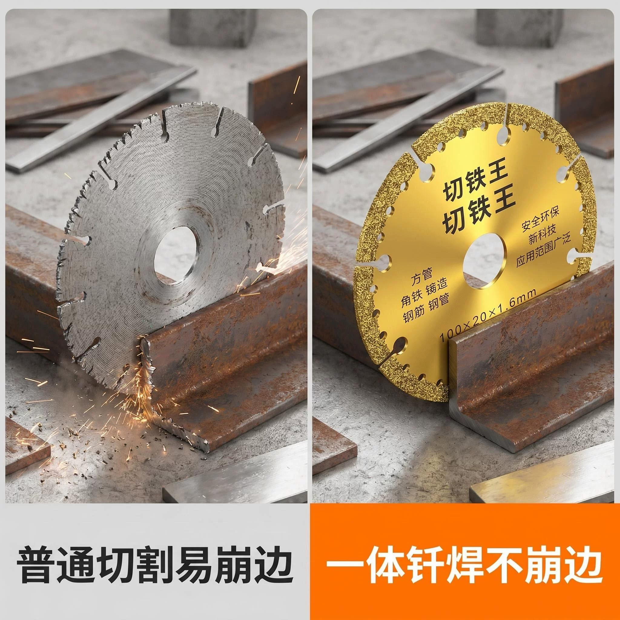 晟工角磨机切铁王切割片金刚石砂轮锯片不锈钢金属切割切铁锯片
