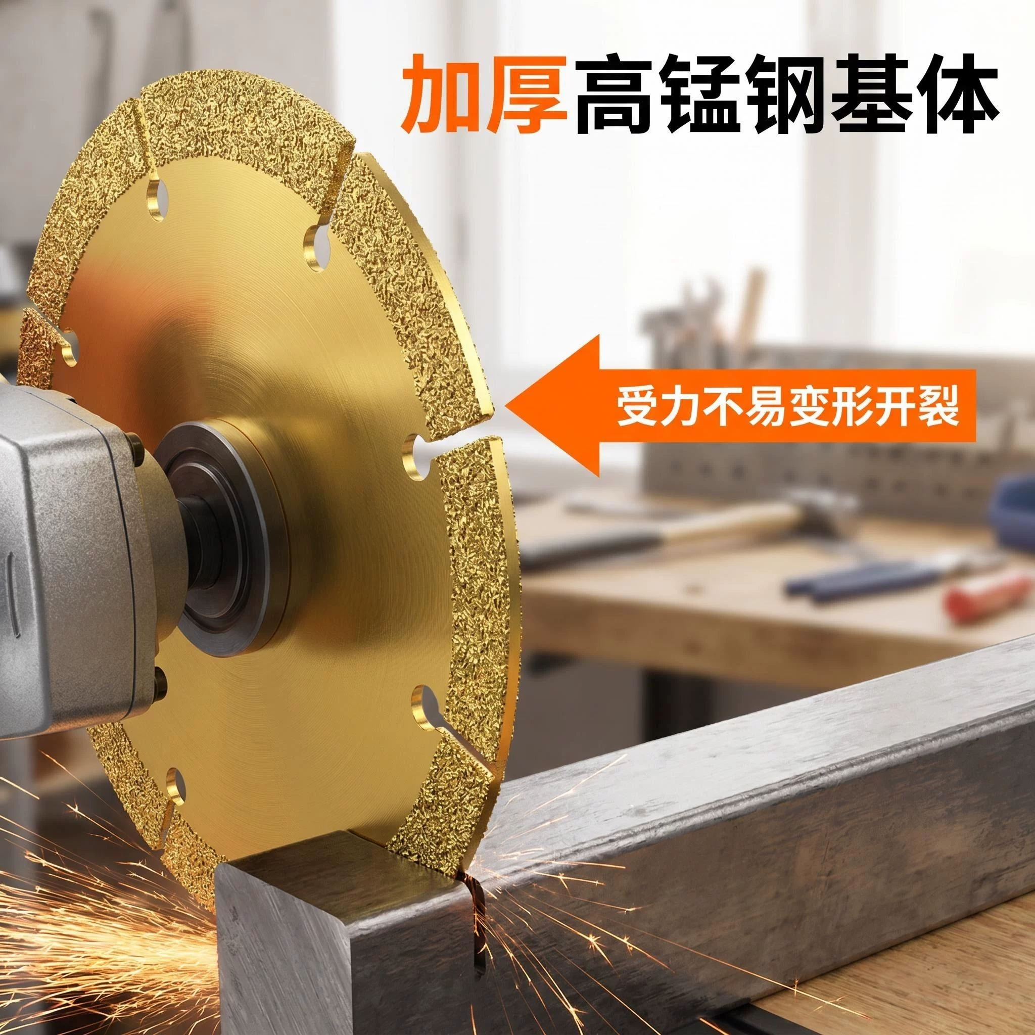 晟工角磨机切铁王切割片金刚石砂轮锯片不锈钢金属切割切铁锯片