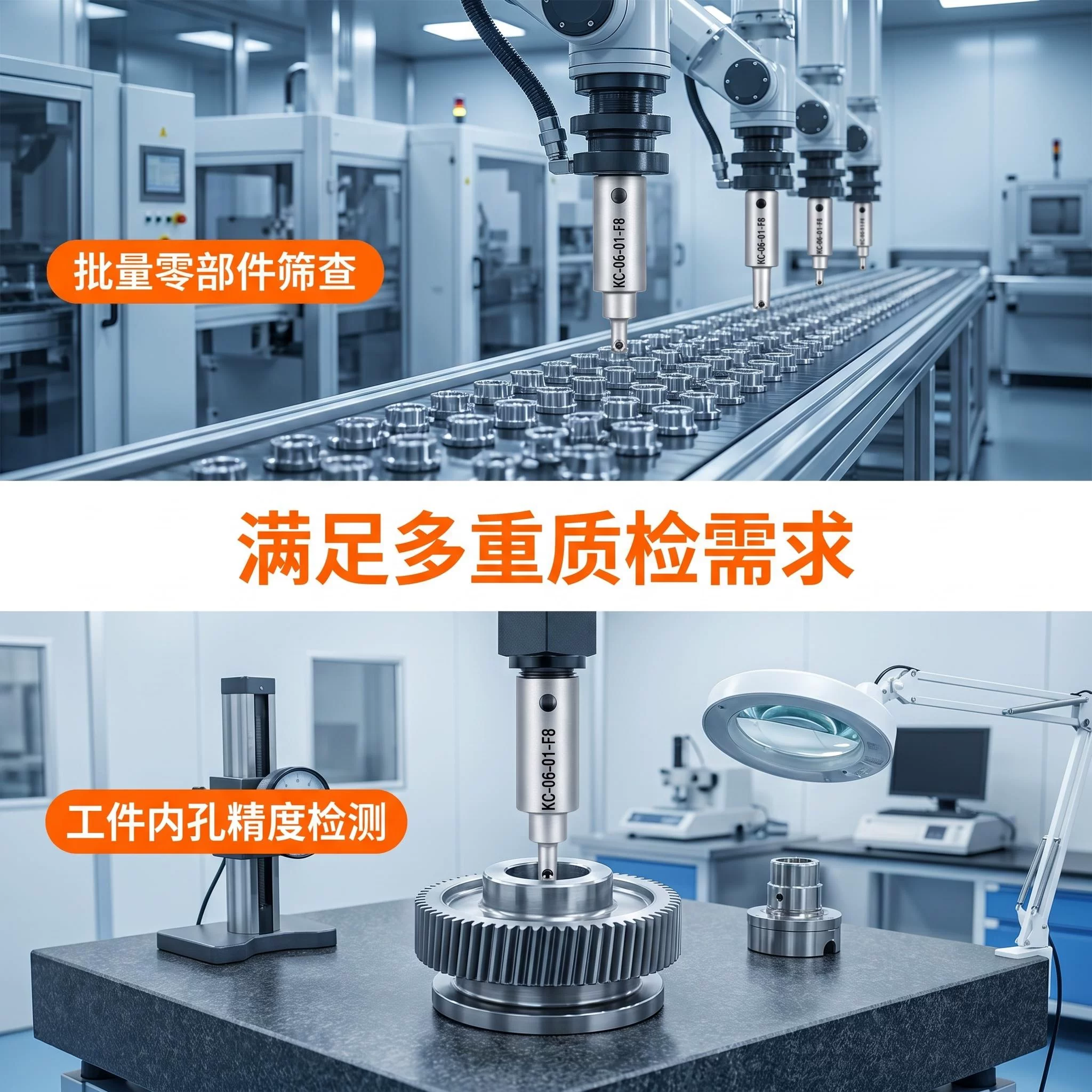 晟工金刚石内孔测头测爪千分尺测量仪视觉检测接触式自动化测量爪
